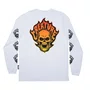 Camiseta Creature M/L Bonehead Flame Branco