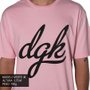 Camiseta DGK Script Rosa