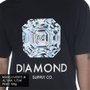 Camiseta Diamond Asscher Cut Preto