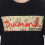 Camiseta Diamond Flamingo Box Logo Preto