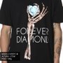 Camiseta Diamond Heart Of Tee Preto