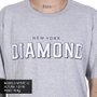 Camiseta Diamond Hometeam Ny Cinza Mescla