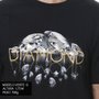 Camiseta Diamond Mirrored Tee Preto