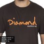 Camiseta Diamond Og Script Marrom