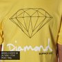 Camiseta Diamond Sign Logo Amarelo