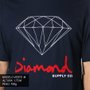Camiseta Diamond Sign Logo Azul Marinho