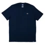 Camiseta Drop Dead Silver Logo Label Azul Marinho