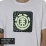 Camiseta Element Leopard Block Icon Branco