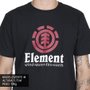 Camiseta Element Vertical Logo Preto