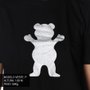 Camiseta Grizzly Cropped Reflective Preto/Prata