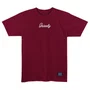 Camiseta Grizzly Mini Script Bordo