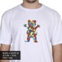 Camiseta Grizzly Pattern Fill Branco