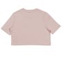 Camiseta Grizzly Script Logo Cropped Feminina Rosé