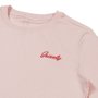 Camiseta Grizzly Script Logo Cropped Feminina Rosé