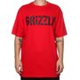 Camiseta Grizzly Script Outdoor Goods Vermelho