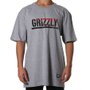 Camiseta Grizzly Stamp Fadeway Cinza Mescla