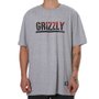 Camiseta Grizzly Stamp Fadeway Cinza Mescla