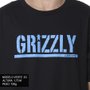 Camiseta Grizzly Stamp Tee Preto/Azul