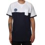 Camiseta Hocks Raglan EZT Branco/Azul Marinho