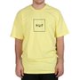 Camiseta Huf Essentials Box Logo Amarelo