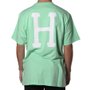 Camiseta Huf Essentials Classic H Verde Claro