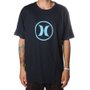 Camiseta Hurley Circle Icon Oversize Azul Marinho
