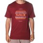 Camiseta Hurley Circle Sunset Bordo