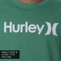 Camiseta Hurley Logo Icon Script Verde/Branco
