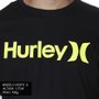 Camiseta Hurley Logo O&O Solid Preto/Verde Limão