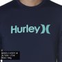 Camiseta Hurley Manga Longa Surf Tee Lycra Azul Marinho