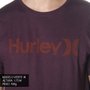 Camiseta Hurley Silk O&O Bordo Mescla