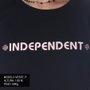 Camiseta Independent Bar Cross Logo 3 Feminina Preto