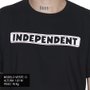 Camiseta Independent Bar Logo 3 Colors Preto