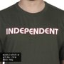 Camiseta Independent Bar Logo Letter Verde Militar