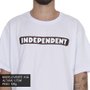 Camiseta Independent Big Bar Logo 3 Colors Branco