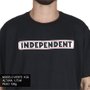 Camiseta Independent Big Bar Logo 3 Colors Preto