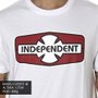 Camiseta independent o.g.b.c. Rigid branco/vermelho