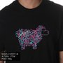 Camiseta Lost Ovelha Sheep Neon Preto