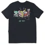 Camiseta Lost X Bob Esponja Crazy Gang Cinza Chumbo