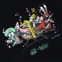 Camiseta Lost X Bob Esponja Crazy Gang Preto
