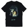Camiseta Lost X Bob Esponja Horror Squid Preto