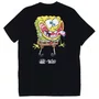 Camiseta Lost X Bob Esponja Krustpants Preto
