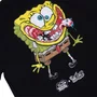 Camiseta Lost X Bob Esponja Krustpants Preto