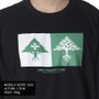 Camiseta Lrg Double Preto/Branco/Verde