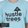 Camiseta Lrg Hustlhe Trees Azul Claro