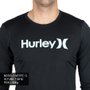 Camiseta Lycra Hurley Ml One & Only Preto