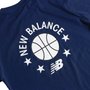 Camiseta New Balance Hoops Essentials Azul Marinho