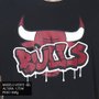 Camiseta New Era Chicago Bulls Arte Grafite Preto