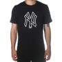 Camiseta New Era New York Logo NY Major League Baseball Preto