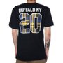 Camiseta New Era Plaid Buffalo New York Preto